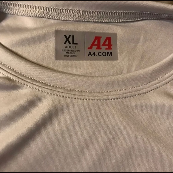A4 Men's Cooling Performance Crew Long Sleeve Tee Size XL - Picture 4 of 4